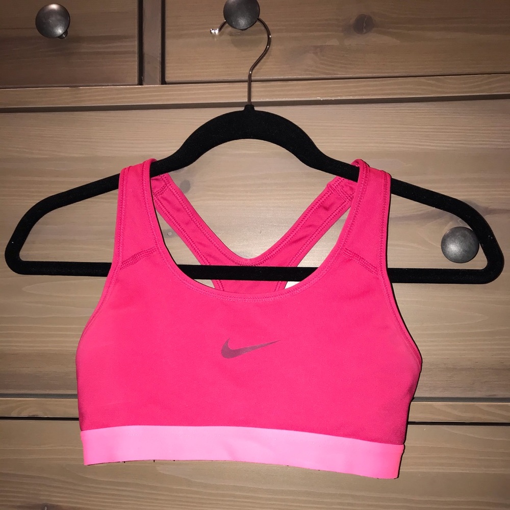Pink Nike Dri Fit Sports Bra